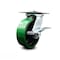 Service Caster 6 Inch Heavy Duty Green Poly on Cast Iron Caster with Roller Bearing and Brake SCC-35S620-PUR-GB-SLB - alternate 1
